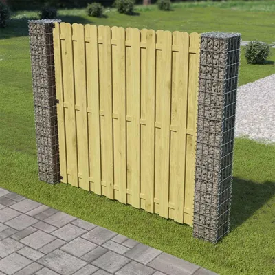 Immagine prodotto di Maison Exclusive - Pali per recinzione, 2 pezzi, 20 x 20 x 190 cm, metallo, colore argento
