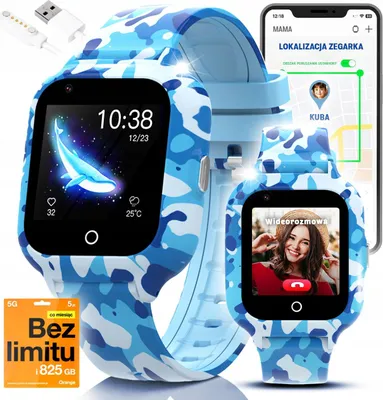 Zdjęcie produktu dla Smartwatch dla Dzieci Dziecięcy Zegarek Rozmowy 4G LTE Lokalizacja GPS Czat