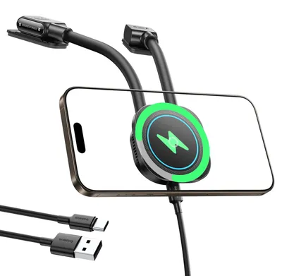 Produktbild von Magnetische Handy-Halterung mit 15W induktivem Laden mit MagSafe für Cockpit, Baseus PrimeTrip C03sPro, Schwarz