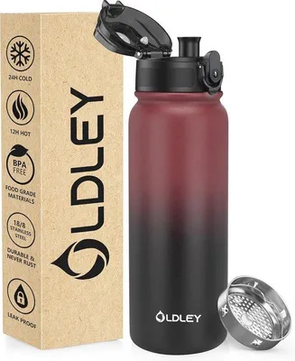 Produktbild von Famanu Wasserflasche 600 ml - Doppelwandige Vakuumflasche für heiße und kalte Getränke, auslaufsicher und BPA-frei