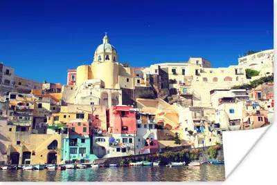 Produktbild von MuchoWow® Poster Haus - Meer - Italien 180x120 cm - Fotoplakat