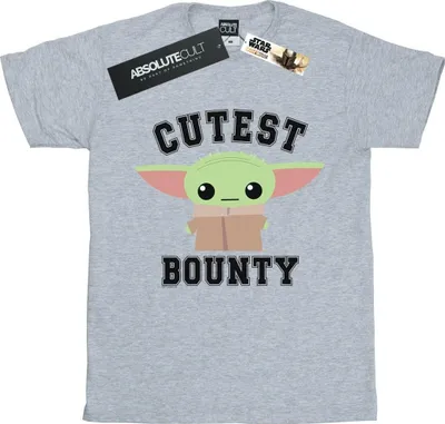 Produktbild von Star Wars - "The Mandalorian Cutest Bounty" T-Shirt für Herren BI47236 (5XL) (Grau)