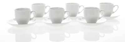 Produktbild von Thun 1794 Saphyr, Espressotassen und Untertassen, 100 ml, weiß, Thun, 6 Stück