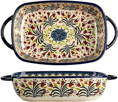 Produktbild von Keramische Lasagneschalen für feines Backen im Haushalt, 66 oz Fassungsvermögen