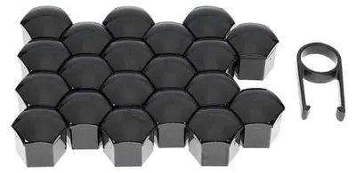 Image de Capuchons de vis 17 mm, noir, 20 pcs.