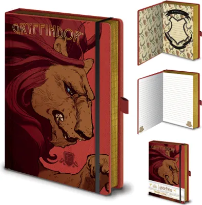 Zdjęcie produktu dla Notatnik A5 premium, Harry Potter - motyw Gryffindoru