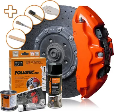 Produktbild von FOLIATEC 2167 Bremssattellack Farbe Set Orange 400 125 50ml