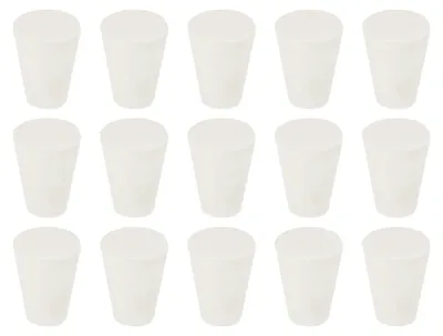 Konischer Gummistopfen 9–13 mm, 15 Stück, Laborverschluss