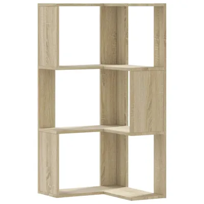 Immagine prodotto di Libreria Angolare 3 Ripiani Rovere Sonoma 50x50x102 cm Legno