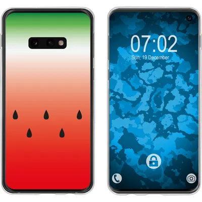 Produktbild von PhoneNatic Case kompatibel mit Samsung Galaxy S10e Silikon-Hülle Sommer Melone M5