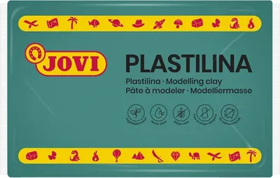 Imagen del producto de Jovi 7211 - Masa de modelar para niños, color verde oscuro, 350 g