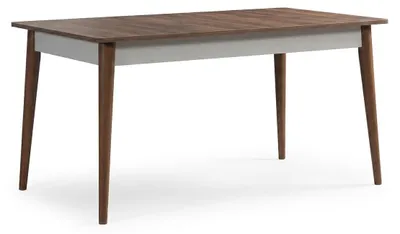 Obrázek produktu pro Moderní hnědý kuchyňský stůl, designový, rozkládací jídelní stůl