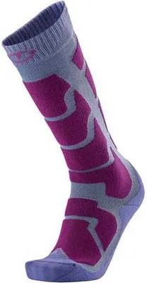 Image de Chaussettes longues isolantes Therm-ic pour le ski, violet, pointure 41-42 (femmes), violet, pointure 41-42