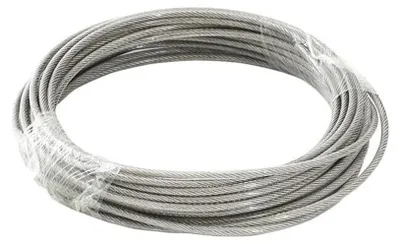 Zdjęcie produktu dla Kabel ze stali nierdzewnej, powlekany, do użytku zewnętrznego, długość 5-10 metrów