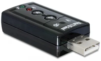 Immagine prodotto di Adattatore audio DELOCK esterno USB2.0 Virtuale 7.1 24Bit 96kHz