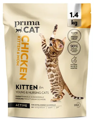 Productafbeelding van PrimaCat - Droogvoer met kip voor kittens en zogende katten, 1,4 kg