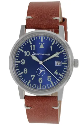 Zdjęcie produktu dla Zegarek męski Aristo Messerschmitt, model lotniczy ME-9673BLVIN, skórzany