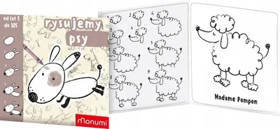 Image de Monumi, livre de coloriage "Chiens", manuel d'apprentissage du dessin pour enfants