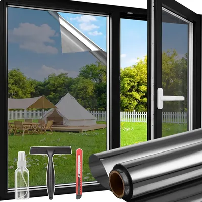 Productafbeelding van Raamfolie met Spiegelfinish 75 x 200 cm voor Privacy