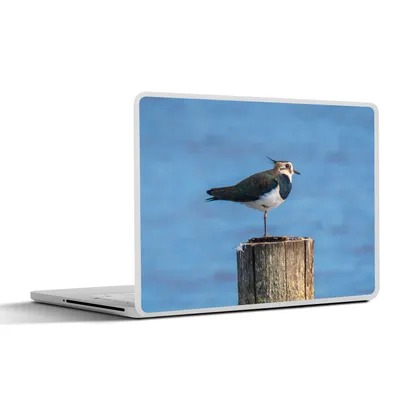 Produktbild von MuchoWow® Laptop Aufkleber Sticker Cover Vogel - Tiere - Pfahl - Blau - Kiebitz 30x22 cm - Laptop-Sticker
