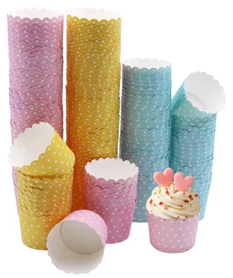 Cupcake-Förmchen aus Papier, 1 Stück, bunt, rund, Einweg