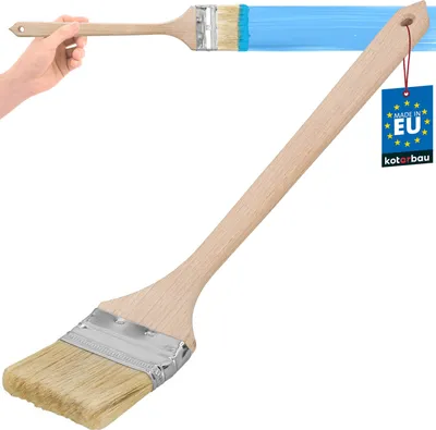 Produktbild von KOTARBAU® Heizkörperpinsel 76 mm Winkelpinsel Lasurpinsel Lackierpinsel Malerpinsel Holzpinsel für Schwer Zugängliche Stellen