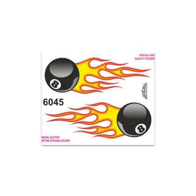Produktbild von Sticker Feuerball 10 x 12 cm