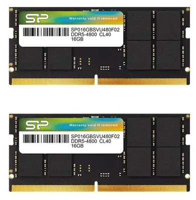 Produktbild von Silicon Power SP032GBSVU480F22, 32 GB, 2 x 16 GB, DDR5, 4800 MHz, 262-pin SO-DIMM