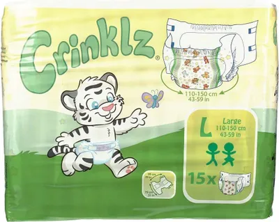 Produktbild von CRINKLZ Inkontinenzslip L 110-150 cm 15St PZN 10989733