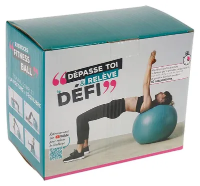 Productafbeelding van Pilates Oefenbal 65 cm voor Rug- en Buikspieren