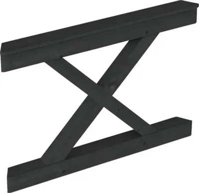 Produktbild von Brüstung Andreaskreuz SKAN HOLZ 120 x 84 cm anthrazit
