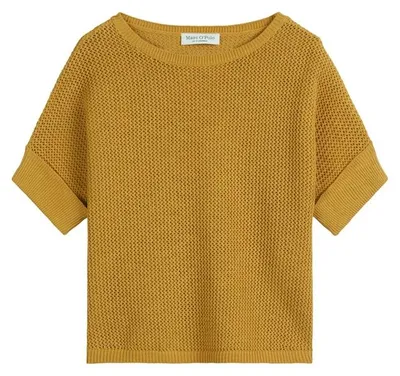 Produktbild von Marc OŽPolo Casual (318) Pullover, shortsleeve, round neck, golden yellow 234 234 S