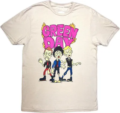 Immagine prodotto di Green Day - Maglietta "Walking Zombies" per uomo/donna Unisex RO14352 (XL) (Sand)