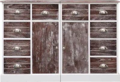 Obrázek produktu pro vidaXL Příborník s 10 zásuvkami hnědý 113x30x79 cm dřevo