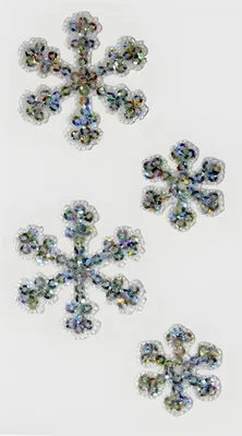 Zdjęcie produktu dla Heyda 203782826 Sticker Textil Eiskristalle silber