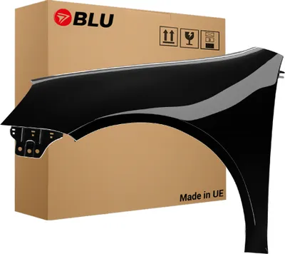 Immagine prodotto di BLU Parafango compatibile con VW Volkswagen Golf V 5 Hatchback LC9X Sinistra Schwarz TiefSchwarz | 2003-2009 | Anteriore | Verniciato | Pronto per il montaggio | Acciaio