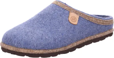 Produktbild von Rohde Damen Pantoffel Hausschuh aus Softfilz mit losen Einlagen D.Meran 6815, Größe:40 EU, Farbe:Blau