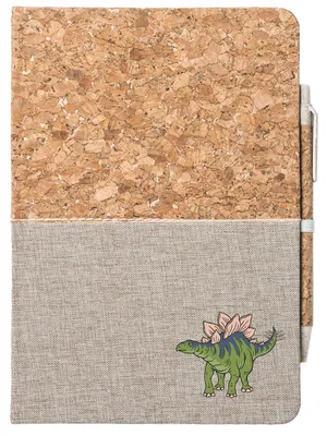Produktbild von Huuraa Notizbuch A5 Stegosaurus Dinosaurier 80 Blatt inkl. Kugelschreiber Tagebuch Geschenkidee