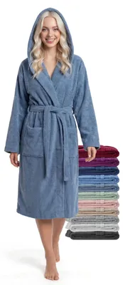 Imagen del producto de jazzylab - Bata de baño - Azul grisáceo - Talla XXL