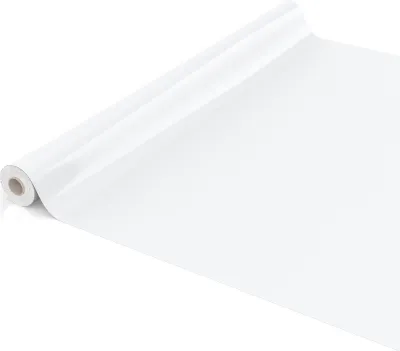 Produktbild von Tischdecke Wachstuch PVC abwaschbar Einfarbig Weiß 2000x140cm Schnittkante