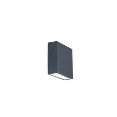 Zdjęcie produktu dla Kinkiet zewnętrzny LED GEMINI antracyt 9,2W Neutralna biel 800lm aluminium wym:11x11x3,8cm IP54 Lutec