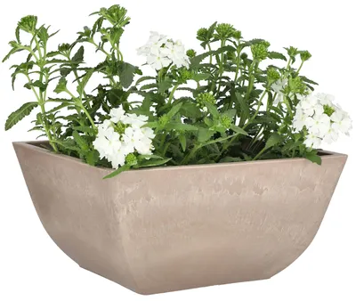 Obrázek produktu pro KOTARBAU® květináč/nádoba na rostliny vyrobená z recyklovaných materiálů, rozměry 25x25x12,7 cm