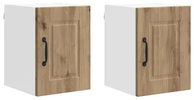 Produktbild von vidaXL Wandschrank PORTO 2 pcs Artisan-Eiche Holzwerkstoff