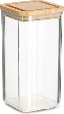 Produktbild von ZELLER 14768 Vorratsdose 1200 ml aus Kunststoff mit Bambusdeckel