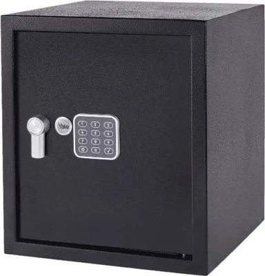 Produktbild von Yale Elektronischer Tresor Groß, YEC/390/DB2, mit alarm & Tastenfeld, Schwarz