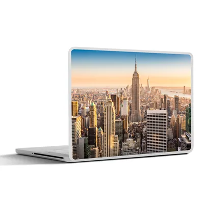 Produktbild von MuchoWow® Laptop Aufkleber Sticker Cover New York - Nebel - Skyline 25x18 cm - Laptop-Deko