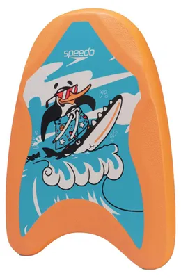 Imagen del producto de Speedo - Tabla de natación "Learn To Swim", con estampado IG3832 (talla única) (azul/naranja fluorescente)