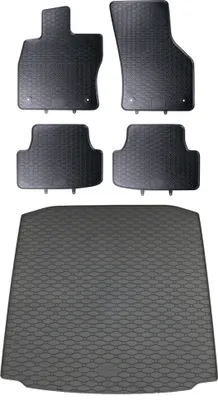 Produktbild von Gummi Fußmatten + Kofferraumwanne Set für Skoda Octavia 3 Limo, Bj. 2013-2020