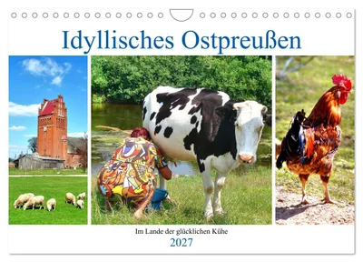 Produktbild von Idyllisches Ostpreußen - Im Lande der glücklichen Kühe (Wandkalender 2027 DIN A4 quer), CALVENDO Monatskalender