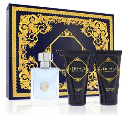 Zdjęcie produktu dla Versace Pour Homme EDT 50 ml + ASB 50 ml + szampon męski 50 ml M